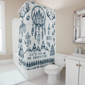 旅と冒険のテーマ シャワーカーテン (インサイチュ)