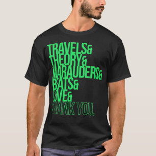 旅と理論と驚異とビートと値リスト Tシャツ