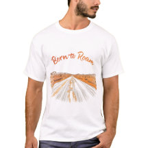 旅に出るために生まれてきた 🛣️ | ヴィンテージ ロードトリップ Tシャツ