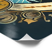 「旅のために生きる」光沢のあるポスター ポスター (コーナー)