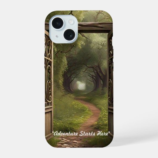 "旅のはじまり" iPhone 15ケース (裏面)