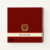 旅のインスピリティかわいらしフローラを受け入れる ノートブック (裏面)