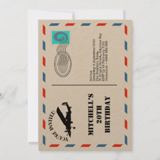 旅のインスピレーションを込めた招待状 招待状