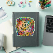 旅のフローラおもしろいへの感動に感謝 シール