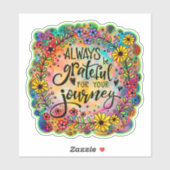 旅のフローラおもしろいへの感動に感謝 シール (シート)