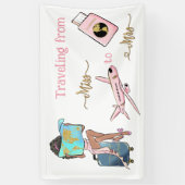 旅のブライダルシャワー恋しく思旅行からミセス 横断幕 (縦)