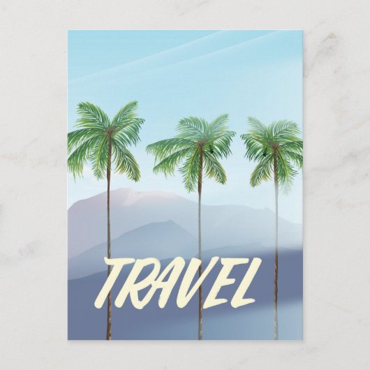 旅のヤシの木 ポストカード (正面)