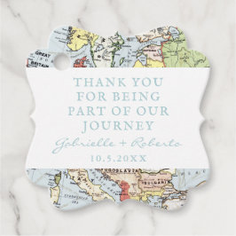 旅のヴィンテージマップに参加してくれてありがとう フェイバータグ