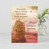 旅の人生の誕生日カード 招待状 (スタンド正面)