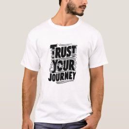 旅の信念 縦書きタイポグラフィーアート Tシャツ