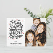 旅の写真をいけなサンタにおもしろいしよう カード (スタンド正面)