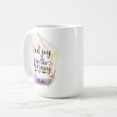 旅の喜びを見いだす コーヒーマグカップ (正面左)