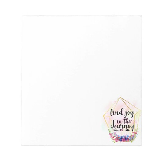 旅の喜びを見いだす ノートパッド (正面)