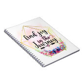 旅の喜びを見いだす ノートブック (右側)