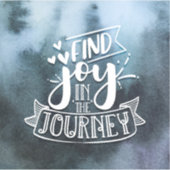 旅の喜びを見つけるカスタムビニールシール シール (正面)