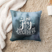 旅の喜びを見つける水の色装飾用クッション クッション (ブランケット)