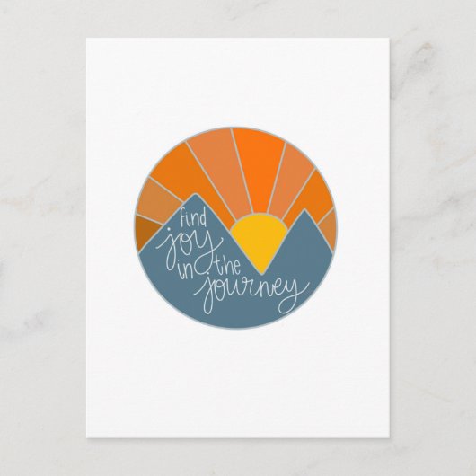 旅の喜びを見つける ポストカード (正面)