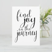 旅の喜びを見つける – 感動的引用文 シーズンカード (スタンド正面)