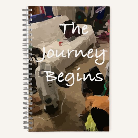 旅の始まりのジャーナル ノートブック (正面)