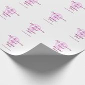 旅の始まりを告げる ブライダルシャワー 名前ピン ラッピングペーパー (角)