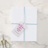 旅の始まりを告げる ブライダルシャワー 名前 ピン ギフトタグ (より糸付き)