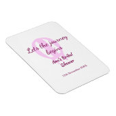 旅の始まりを告げる ブライダルシャワー 名前 ピン マグネット (右側)