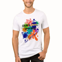 旅の始まり メンズTシャツ - クリーンなモチベーション