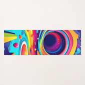 旅の宇宙の渦鮮やか ヨガマット (裏面(横))