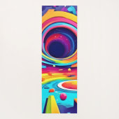 旅の宇宙の渦鮮やか ヨガマット (裏面)