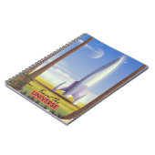 旅の宇宙レトロな宇宙アート。 ノートブック (左側)