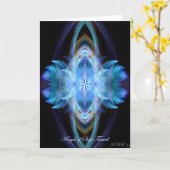 旅の安全を祈るグリーティングカード カード (黄色い花)