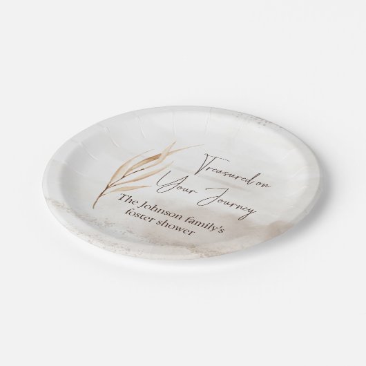 「旅の宝物」、フォスター気にシャワー ペーパープレート (アングル)