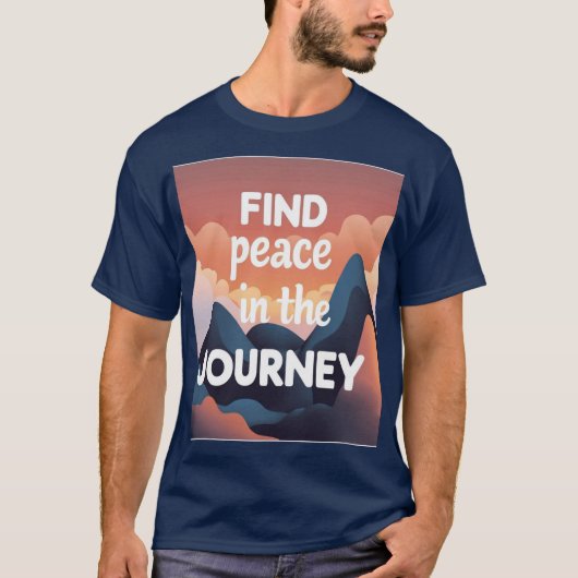 “旅の平穏を見つける” ユニセックスジャンバラTシャツ Tシャツ (正面)