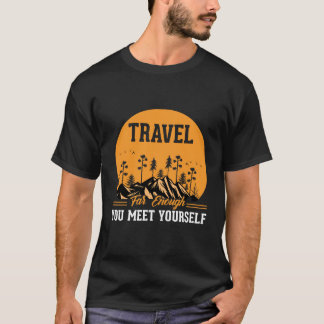 旅の恋人の山の冒険おもしろい Tシャツ