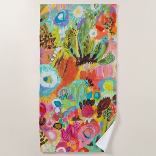 旅の愛 ビーチタオル (正面)