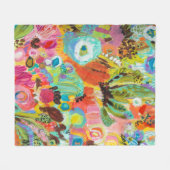 旅の愛 フリースブランケット (正面(横))