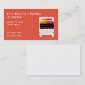 旅はっきりした行ツアーバステーマ名刺 名刺 (正面/裏面)