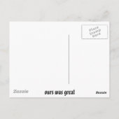 旅はどうだった… ポストカード (裏面)