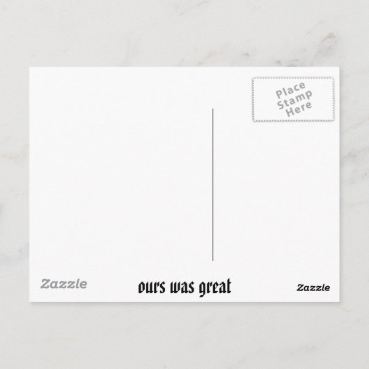 旅はどうだった… ポストカード (裏面)