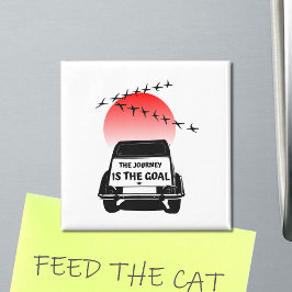 旅はゴールサンセット – oldtimer 2CV マグネット