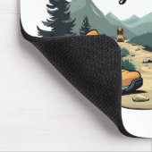 旅は一歩ハイキングから独身の始まる マウスパッド (コーナー)