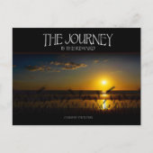 『旅は報酬』感動的引用文 ポストカード (正面)