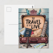 旅は生きること ポストカード (正面/裏面)