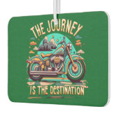 旅は目的地である：ヴィンテージバイク カーエアーフレッシュナー (左)