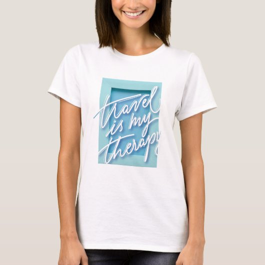 旅は私の療しTシャツ Tシャツ (正面)