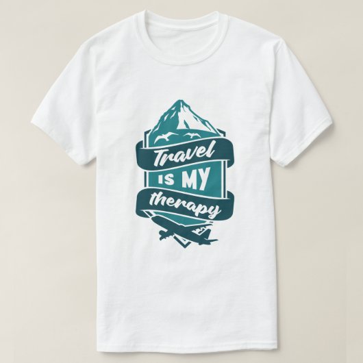 旅は私の癒し ウォンダーラスト グラフィックTシャツ Tシャツ (デザイン正面)
