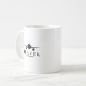 旅は私の癒し コーヒーマグカップ (正面左)