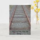 旅は長いかも… カード (黄色い花)