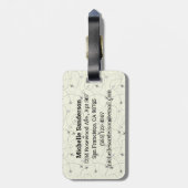 旅やる気を起こさせる行機荷物タグ ラゲッジタグ (裏面縦)