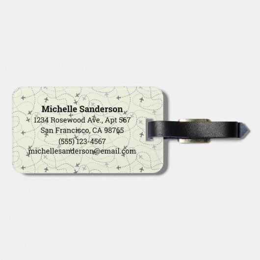 旅やる気を起こさせる行機荷物タグ ラゲッジタグ (裏面横)